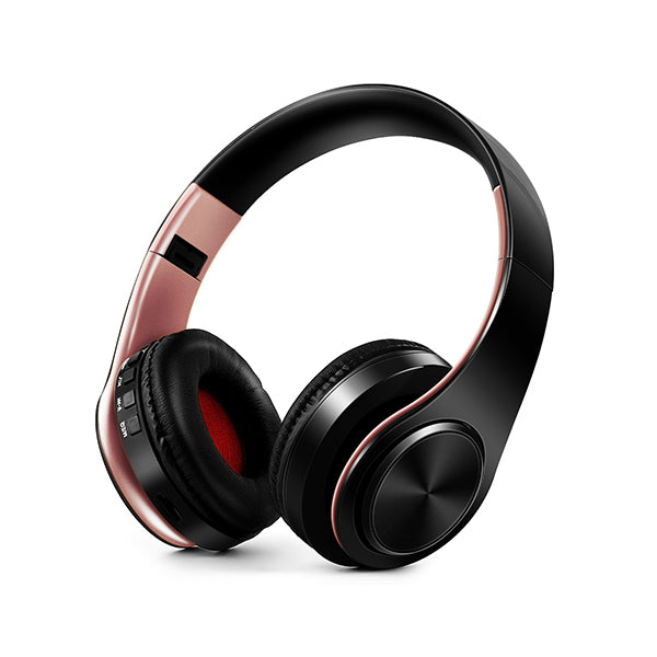 Écouteurs Bluetooth sans fil stéréo pliables avec microphone, Casque d&#39;écoute pour sport mains libres, pour lecteur MP3