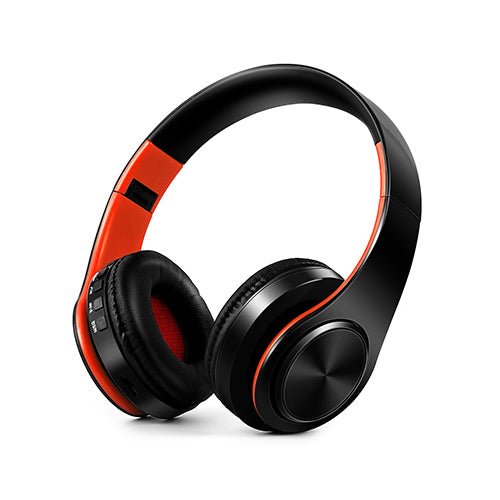 Écouteurs Bluetooth sans fil stéréo pliables avec microphone, Casque d&#39;écoute pour sport mains libres, pour lecteur MP3