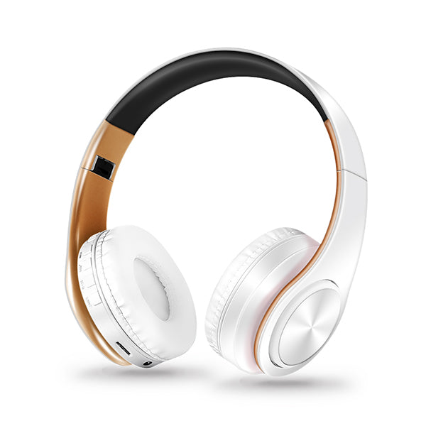 Écouteurs Bluetooth sans fil stéréo pliables avec microphone, Casque d&#39;écoute pour sport mains libres, pour lecteur MP3