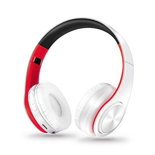 Écouteurs Bluetooth sans fil stéréo pliables avec microphone, Casque d&#39;écoute pour sport mains libres, pour lecteur MP3