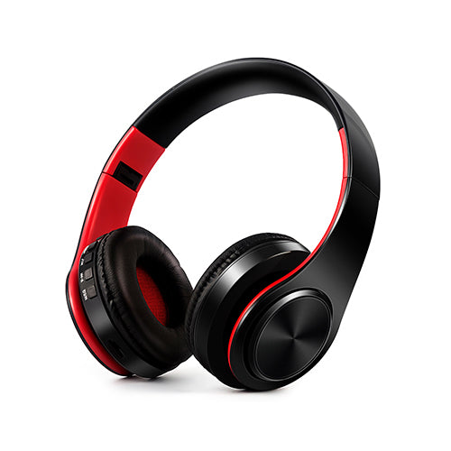 Écouteurs Bluetooth sans fil stéréo pliables avec microphone, Casque d&#39;écoute pour sport mains libres, pour lecteur MP3