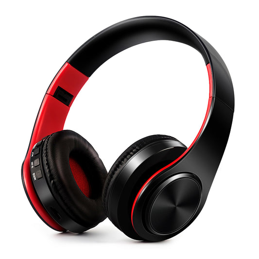 Écouteurs Bluetooth sans fil stéréo pliables avec microphone, Casque d&#39;écoute pour sport mains libres, pour lecteur MP3